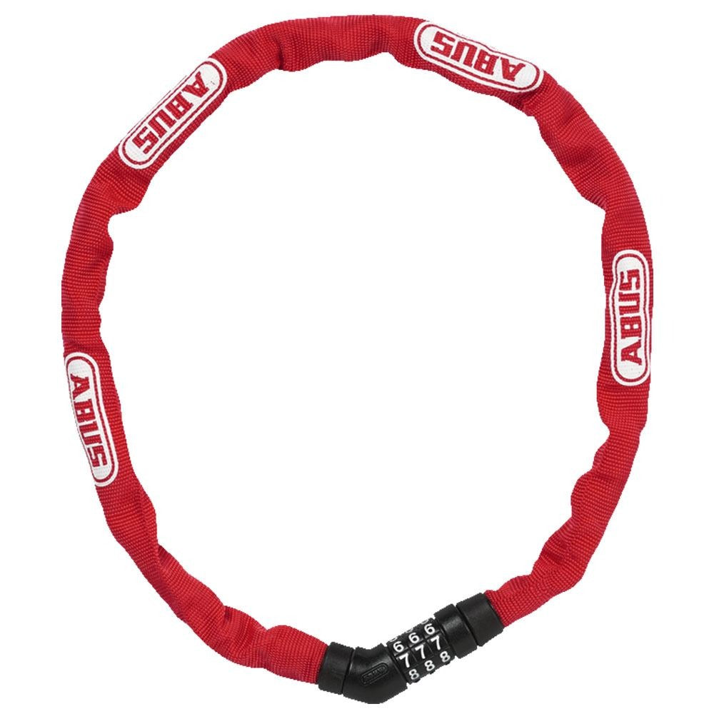 Kättinglås Abus Steel-O-Chain 4804C 4 x 7500 mm röd